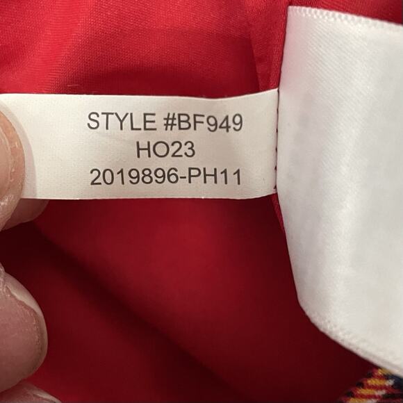 J Crew Pencil Skirt Size 16 Women Red Black Plaid NWT Christmas Holiday Lined - Picture 6 of 8